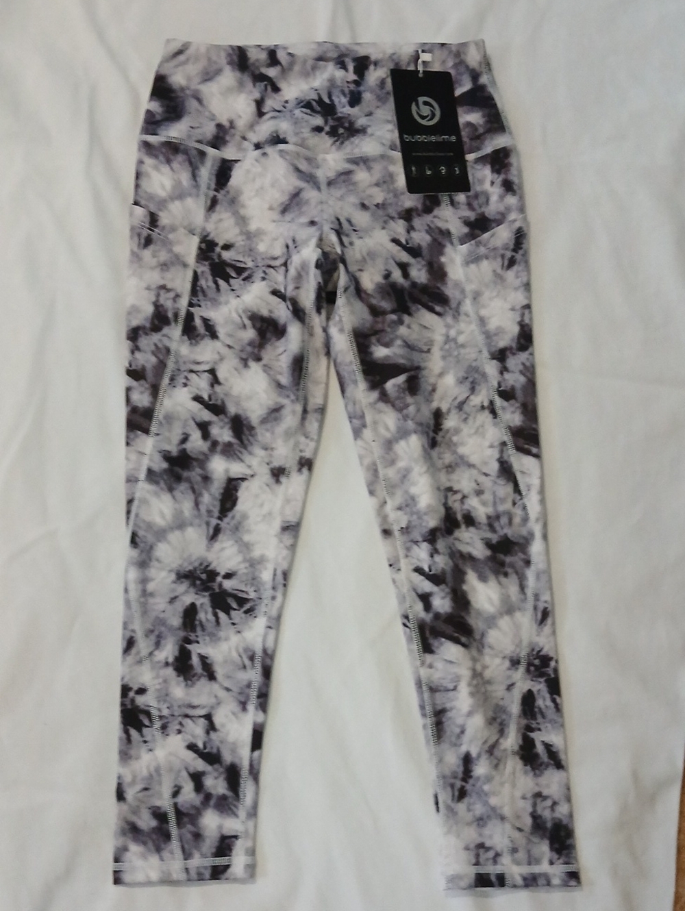 NWT Bubblelime High Waist Tie Dye Leggings with Pockets - Size S
